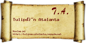 Tulipán Atalanta névjegykártya